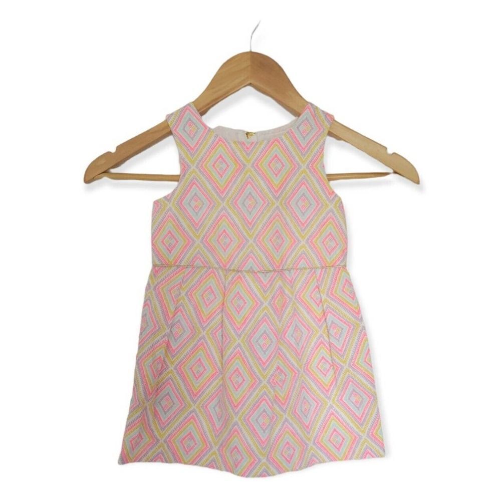 OshKosh‎ Toddler Girls Summer Dress Size 2T Pink Gold Easter